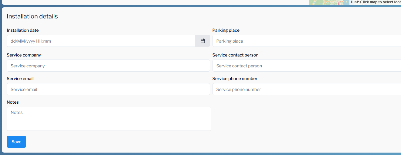 Installation details emabler platform