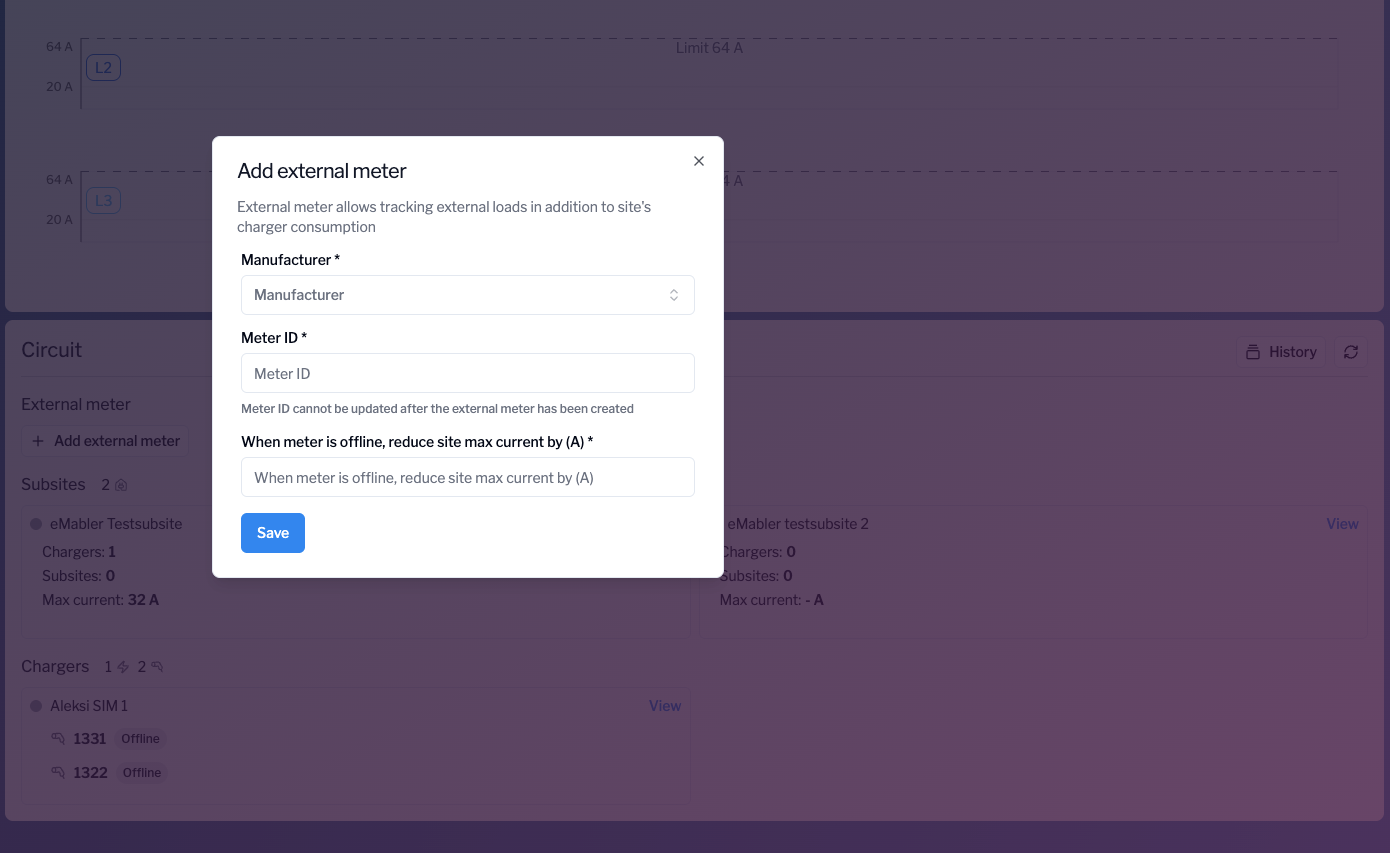 emabler platform adding external maters